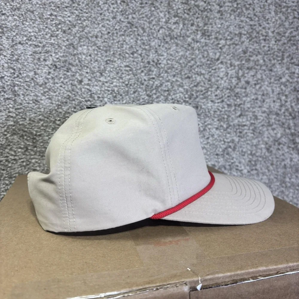 Swannies Golf Breakfast Ball Hat Cap Snap Back Mens One Size Beige Rope